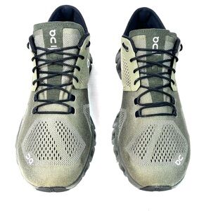 On Running Sage Green Sneakers with Black Accents